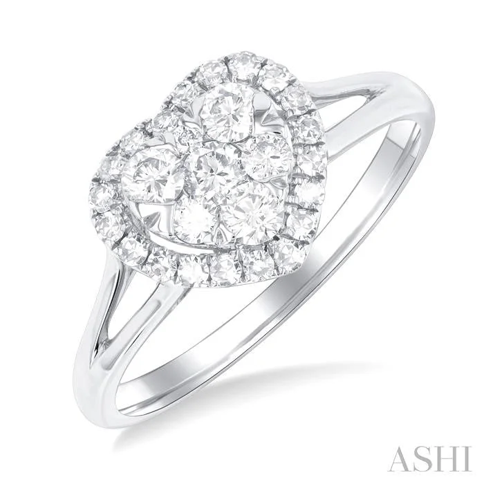 Unmissable Deals On Handmade Jewelry Collections HEART SHAPE HALO LOVEBRIGHT DIAMOND ENGAGEMENT RING