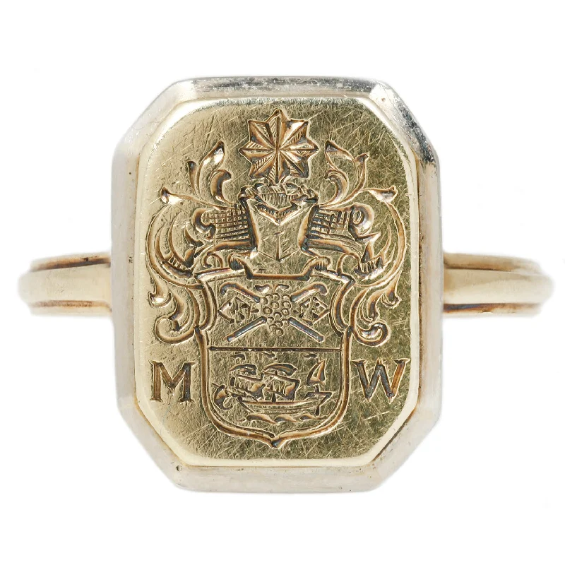 Elegant Jewelry At Unbeatable Prices – Shop Today Heraldic Merchant Signet Ring