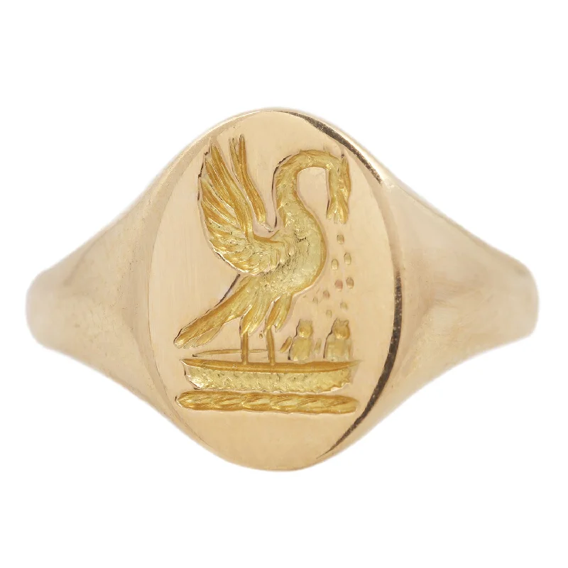 Fashion-Forward Jewelry At Exclusive Discounts Hydra Crested Signet Ring