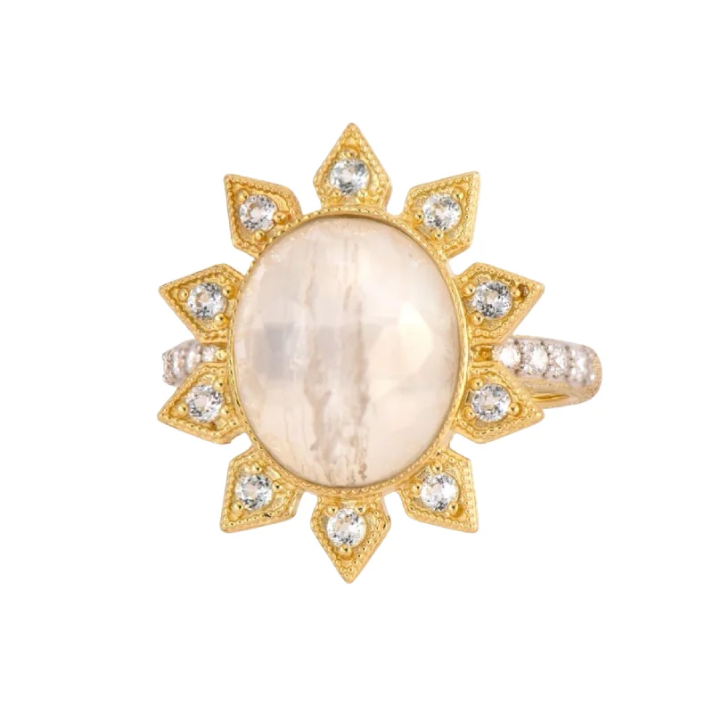 Dazzling Deals On Necklaces, Bracelets, And More Jude Frances Moroccan Moonstone Sunburst Ring