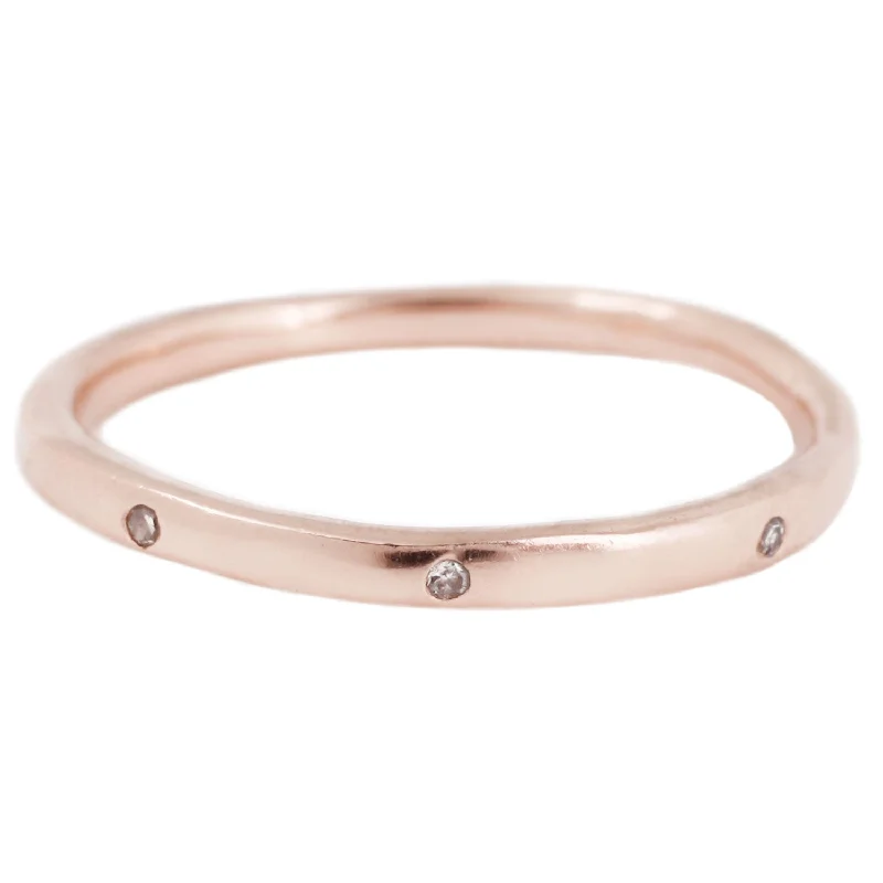 Modern Statement Jewelry For Bold Styling Eight White Diamond Band