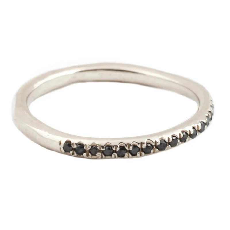 Handcrafted Jewelry Sale – Unique Designs At Low Prices Black Diamond Half Eternity Band