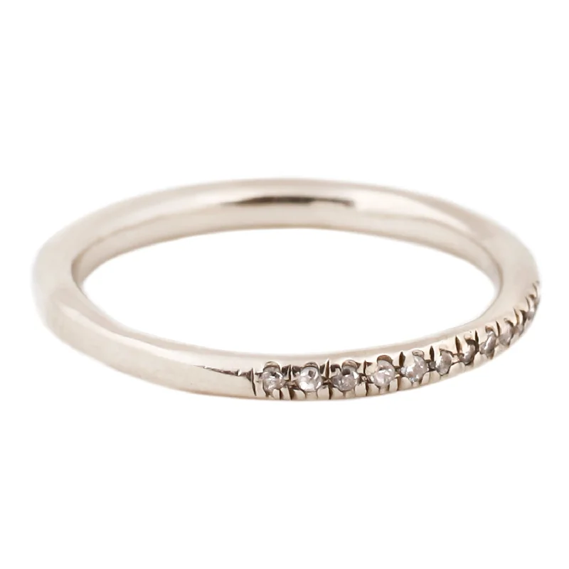 Exclusive Jewelry Bundles At Discounted Rates White Diamond Half Eternity Band