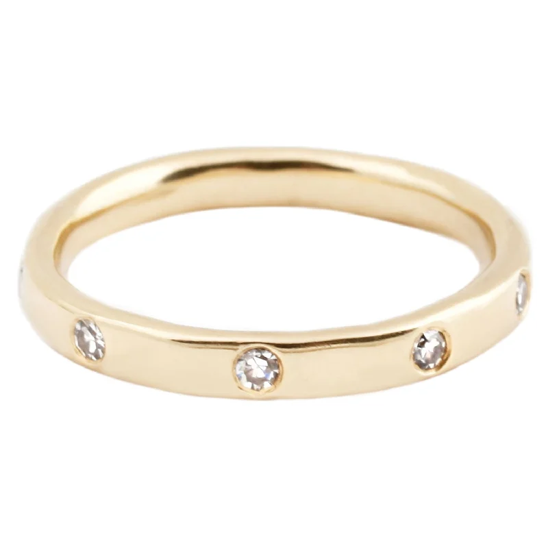 Eco-Friendly Sustainable Jewelry For Conscious Buyers Nine White Diamond Band