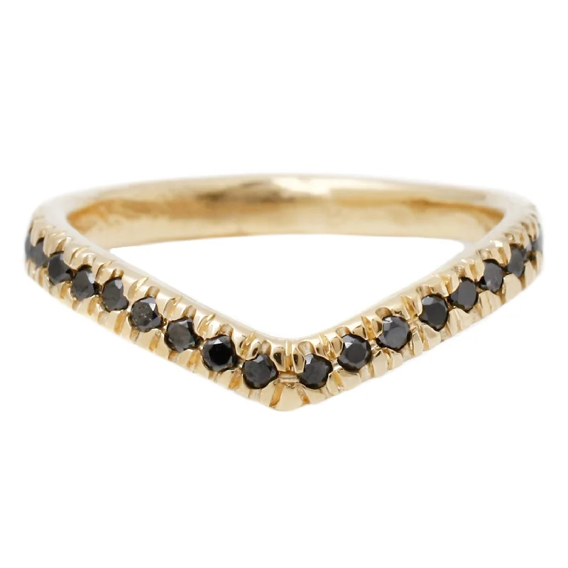 Elevate Your Outfit With Discounted Statement Jewelry Wishbone Half Eternity Band