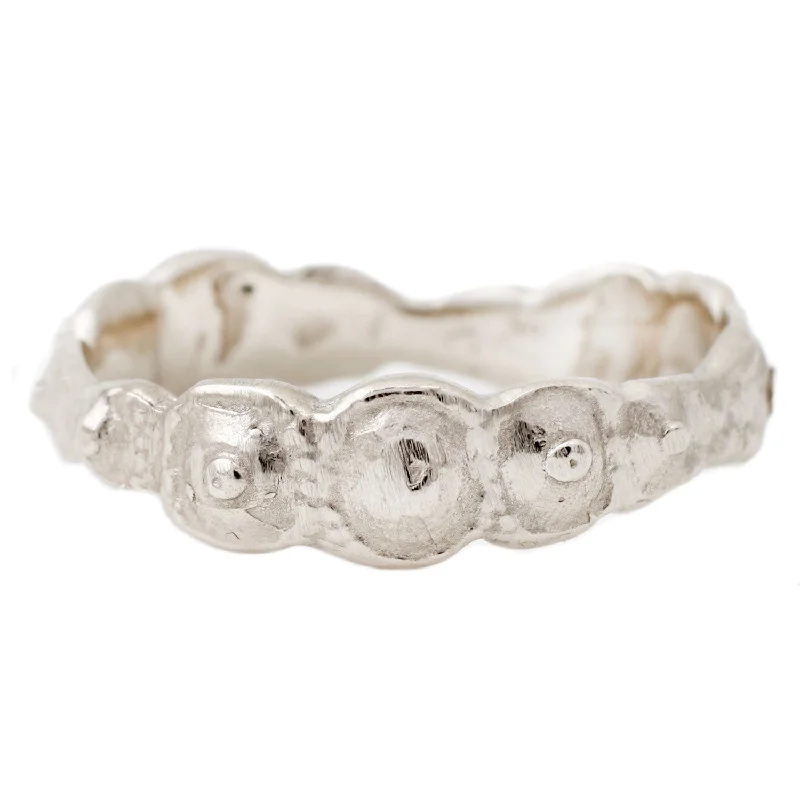 Shine In Style – Shop Jewelry Discounts Today White Gold Urchin Bubbles Band