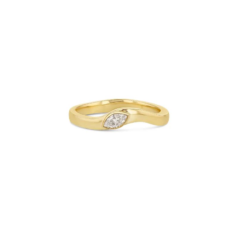 Discover Unique Jewelry With Special Limited-Time Offers Marquise Diamond Wave Band