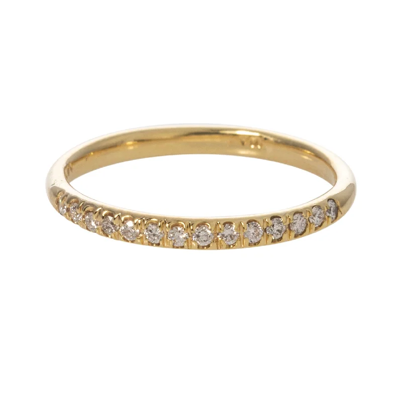 Sparkle More For Less – Jewelry Sale Happening Now Mazza Diamond Pavé Halfway 14K Yellow Gold Band