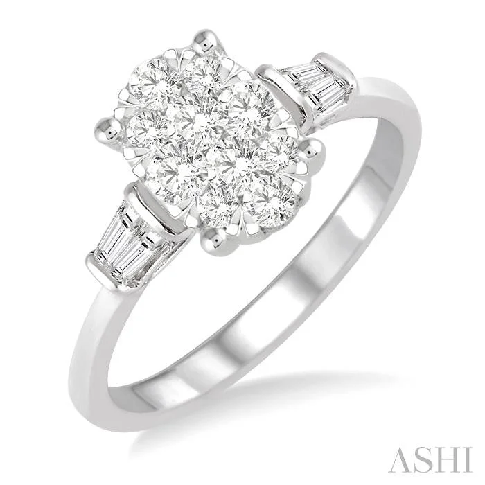 Affordable Glamour – Premium Jewelry At Special Prices OVAL SHAPE LOVEBRIGHT DIAMOND ENGAGEMENT RING