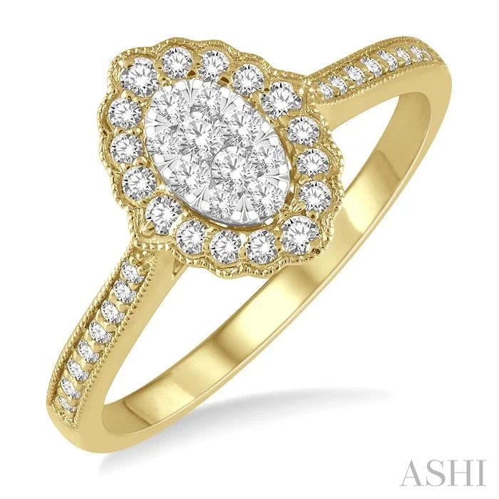 Premium Jewelry Now Available At Special Discounts OVAL SHAPE HALO LOVEBRIGHT DIAMOND RING