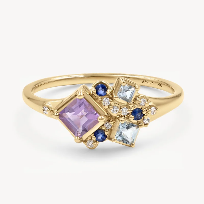 Bohemian-Inspired Jewelry For Free-Spirited Fashion Lavender Nebula Ring