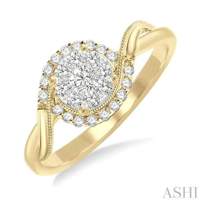 Seasonal Jewelry Deals – Elevate Your Style ROUND SHAPE HALO LOVEBRIGHT DIAMOND ENGAGEMENT RING