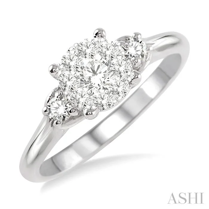 Flash Sale On Stunning Jewelry – Limited Stock Available ROUND SHAPE LOVEBRIGHT DIAMOND ENGAGEMENT RING