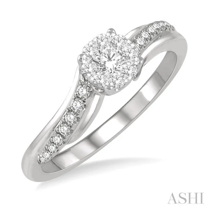 Jewelry Clearance Event – Last Chance For Stunning Deals ROUND SHAPE LOVEBRIGHT DIAMOND ENGAGEMENT RING