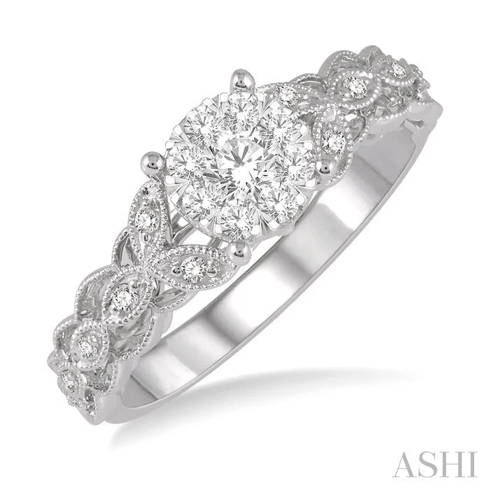 Huge Savings On Timeless Jewelry Collections ROUND SHAPE LOVEBRIGHT DIAMOND ENGAGEMENT RING