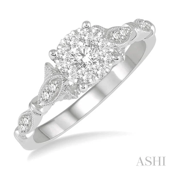 Elegant Jewelry At Unbeatable Offers – Shop Before It's Gone ROUND SHAPE LOVEBRIGHT DIAMOND RING