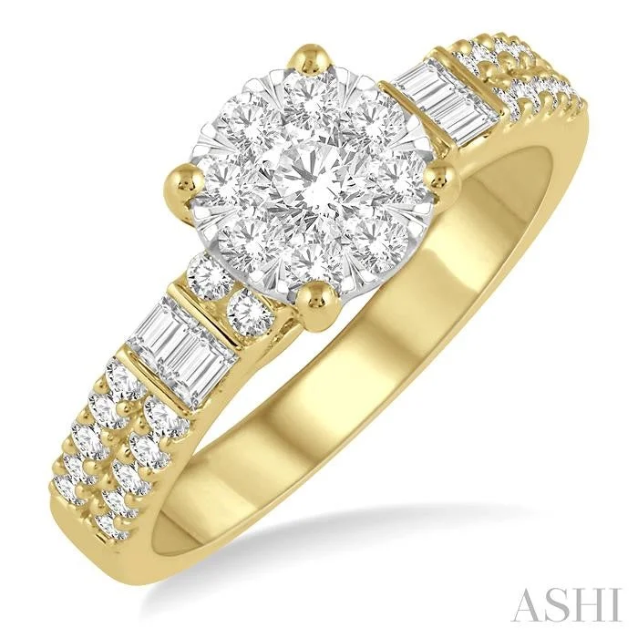High-Quality Gemstone Jewelry For Special Occasions ROUND SHAPE LOVEBRIGHT DIAMOND RING