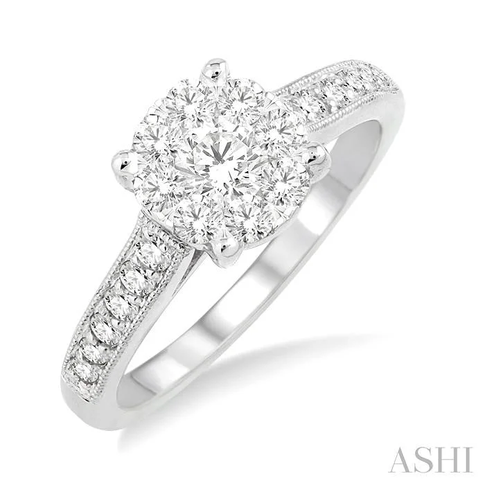 Buy More, Save More On Stunning Jewelry Pieces ROUND SHAPE LOVEBRIGHT ESSENTIAL DIAMOND ENGAGEMENT RING