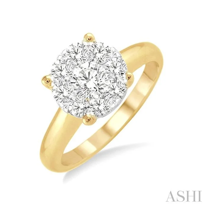 Stunning Jewelry At A Fraction Of The Price ROUND SHAPE LOVEBRIGHT ESSENTIAL DIAMOND RING
