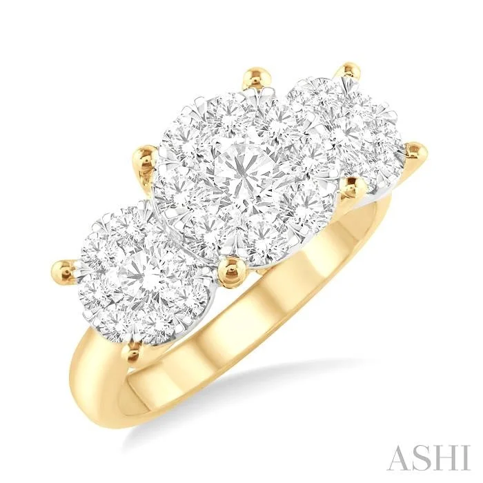Celebrate With Sparkle – Jewelry Sale Now Live ROUND SHAPE PAST PRESENT & FUTURE LOVEBRIGHT ESSENTIAL DIAMOND ENGAGEMENT RING