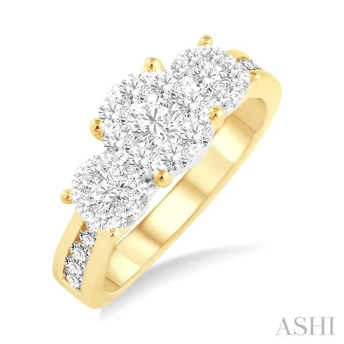 Don't Miss Our Biggest Jewelry Sale Of The Season ROUND SHAPE PAST PRESENT & FUTURE LOVEBRIGHT ESSENTIAL DIAMOND RING