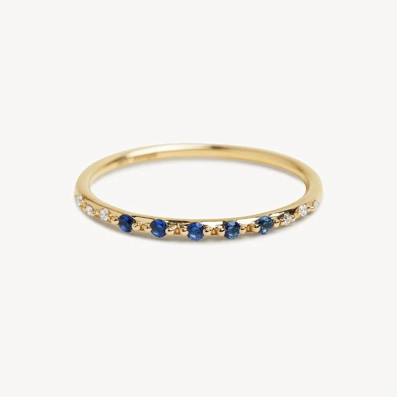 Shop Dazzling Rings, Earrings, And More At Special Discounts Starry Sapphire Ombré Band