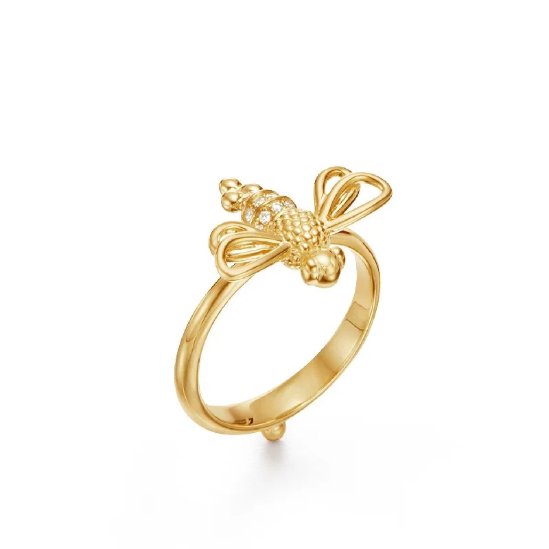 Premium Diamond Jewelry For Unforgettable Moments Temple St. Clair Resting Bee Ring