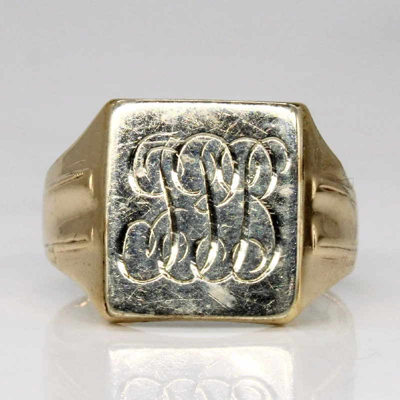 Shine In Style – Shop Jewelry Discounts Today 10k Two Tone Gold Signet Ring | SZ 6.5 | Shine In Style – Shop Jewelry Discounts Today 10k Two Tone Gold Signet Ring | SZ 6.5 |