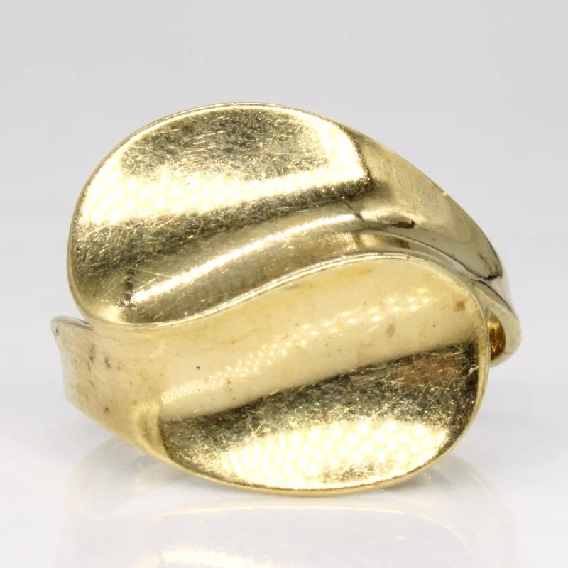 Dazzle In Elegance With Our Biggest Jewelry Sale 10k Yellow Gold Cross Over Ring | SZ 8 | Dazzle In Elegance With Our Biggest Jewelry Sale 10k Yellow Gold Cross Over Ring | SZ 8 |