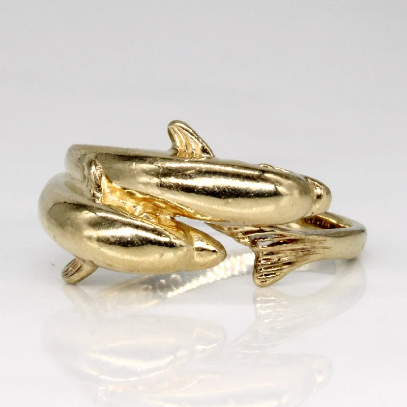 Special Deals On Handcrafted And Designer Jewelry 10k Yellow Gold Dolphin Ring | SZ 5 | Special Deals On Handcrafted And Designer Jewelry 10k Yellow Gold Dolphin Ring | SZ 5 |