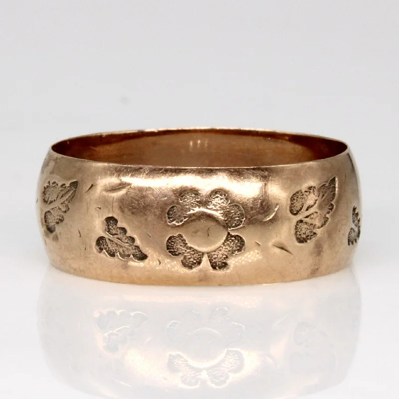 Limited-Time Offer On Elegant Jewelry Pieces 10k Yellow Gold Flower & Leaf Ring | SZ 7.75 |