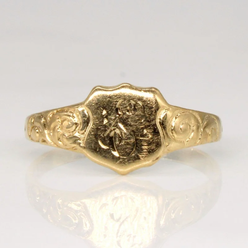 Jewelry Flash Sale – Stylish Designs At Unbeatable Rates 10k Yellow Gold 'S' Signet Ring | SZ 4 | Jewelry Flash Sale – Stylish Designs At Unbeatable Rates 10k Yellow Gold 'S' Signet Ring | SZ 4 |