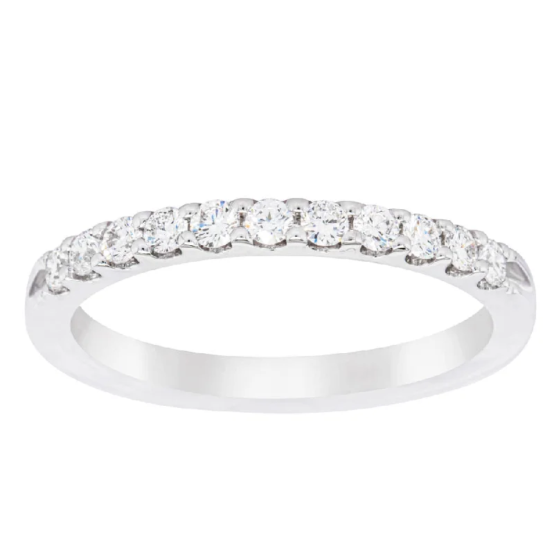 Your Perfect Accessory At The Perfect Price 14ct White Gold Diamond Luna Band
