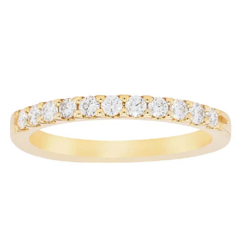 Premium Jewelry At Promotional Prices – Shine Today 14ct Yellow Gold Diamond Luna Band