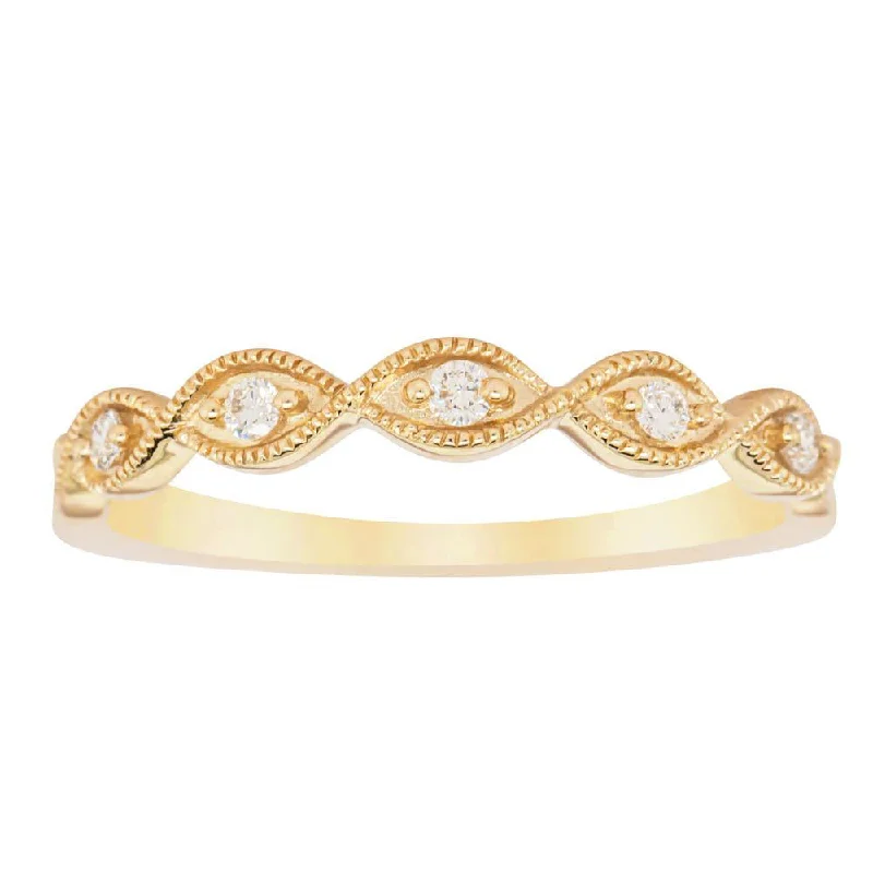 Final Call – Shop Exquisite Jewelry Before It's Gone 14ct Yellow Gold Diamond Rapunzel Band