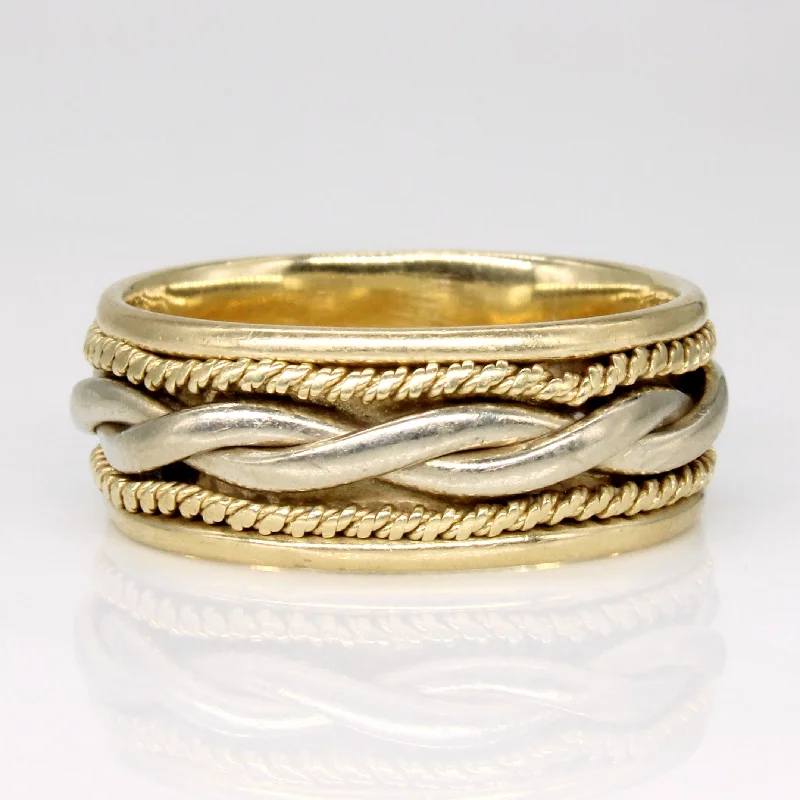 Exclusive Online Discounts On Stylish Jewelry 14k Two Tone Gold Ring | SZ 8.75 |