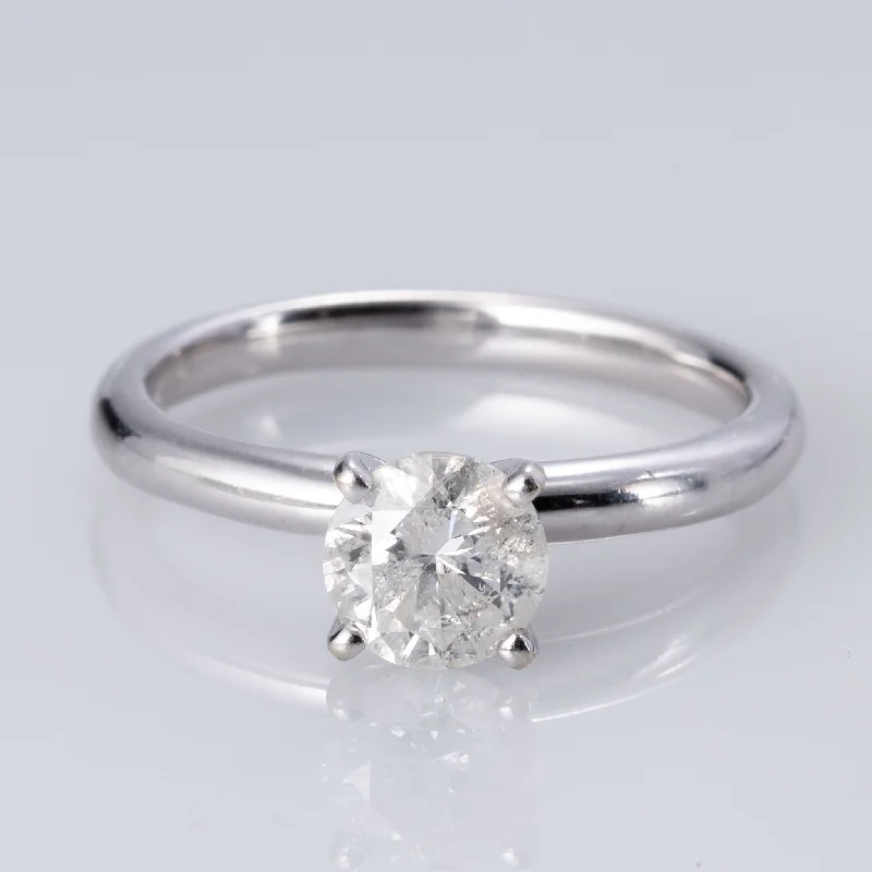 Personalized Engraved Jewelry For Meaningful Gifts 14K White Gold 4-Prong Solitaire Diamond Ring | 1.03 ct | SZ 7 |