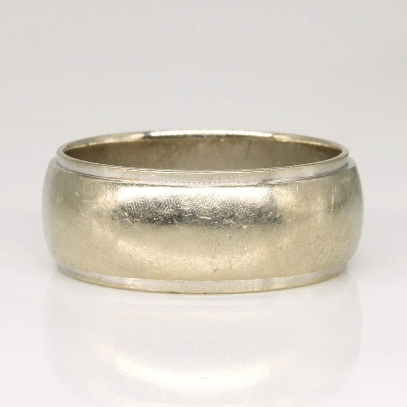 Seasonal Jewelry Sale – Upgrade Your Style Today 14k White Gold Wide Band | SZ 11 |