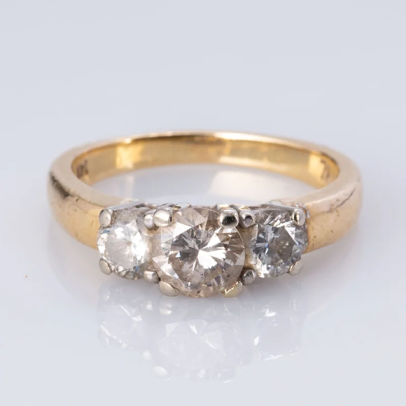 Best-Selling Jewelry Styles Now At Exclusive Discounts 14K Yellow and White Gold Trio Diamond Ring | 1.04 ctw | SZ 5 |