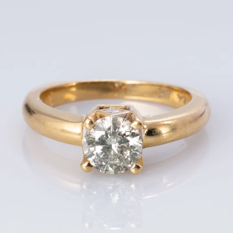 Trendy And Classic Jewelry Now At Reduced Prices 14K Yellow Gold 3 Stones Diamond Ring | 1.07 ctw | SZ 6.25 |