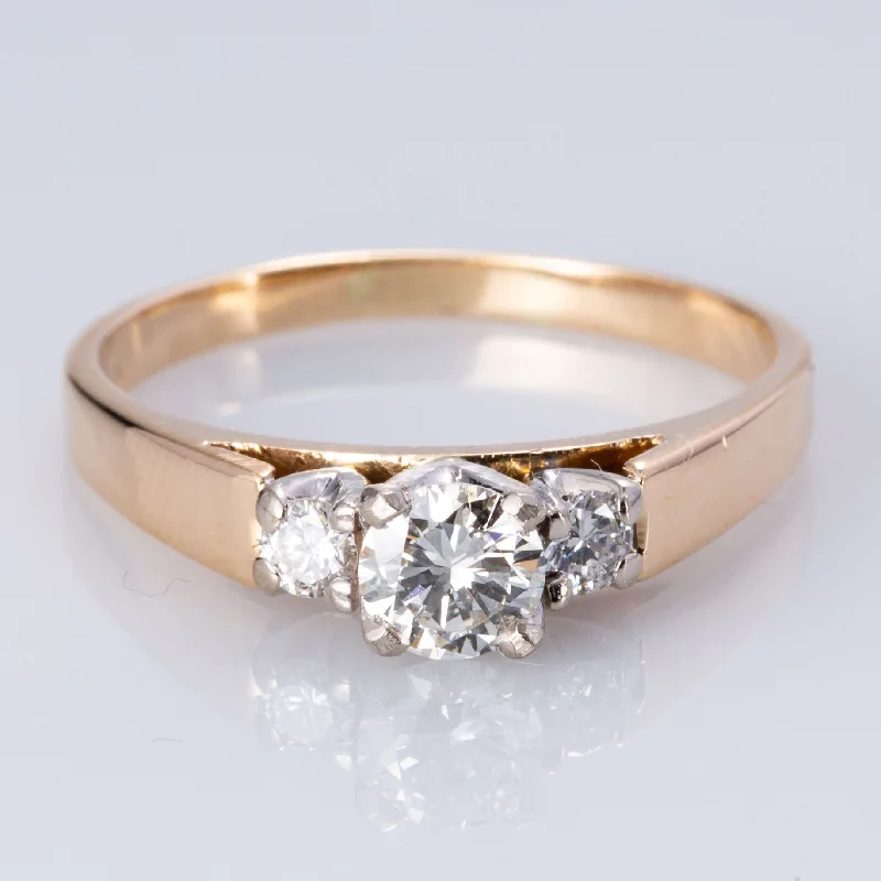 Eco-Friendly Sustainable Jewelry For Conscious Buyers 14K Yellow Gold Trio Diamond Ring | 0.49 ctw | SZ 7.25 |