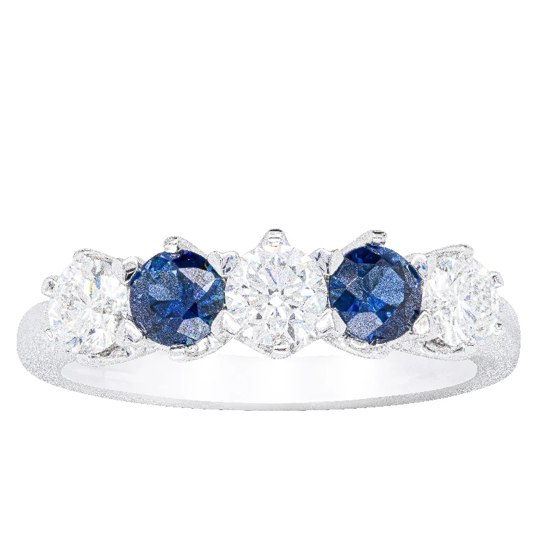 Upgrade Your Collection With Our Limited-Time Jewelry Sale 18ct White Gold .64ct Sapphire & Diamond Pentagon Ring Upgrade Your Collection With Our Limited-Time Jewelry Sale 18ct White Gold .64ct Sapphire & Diamond Pentagon Ring