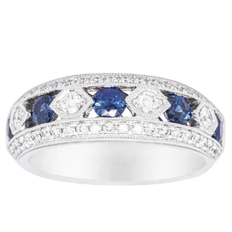 Buy More, Save More On Stunning Jewelry Pieces 18ct White Gold Sapphire & Diamond Cecelia Ring