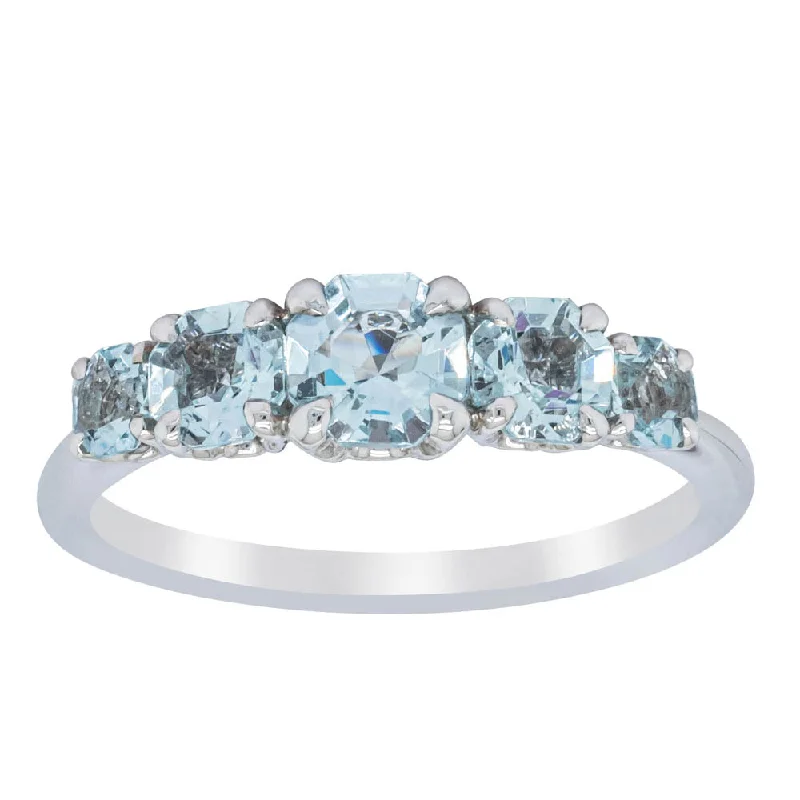 Exclusive Jewelry Bundles At Discounted Prices 18ct White Gold Five Stone Aquamarine Octavia Ring Exclusive Jewelry Bundles At Discounted Prices 18ct White Gold Five Stone Aquamarine Octavia Ring