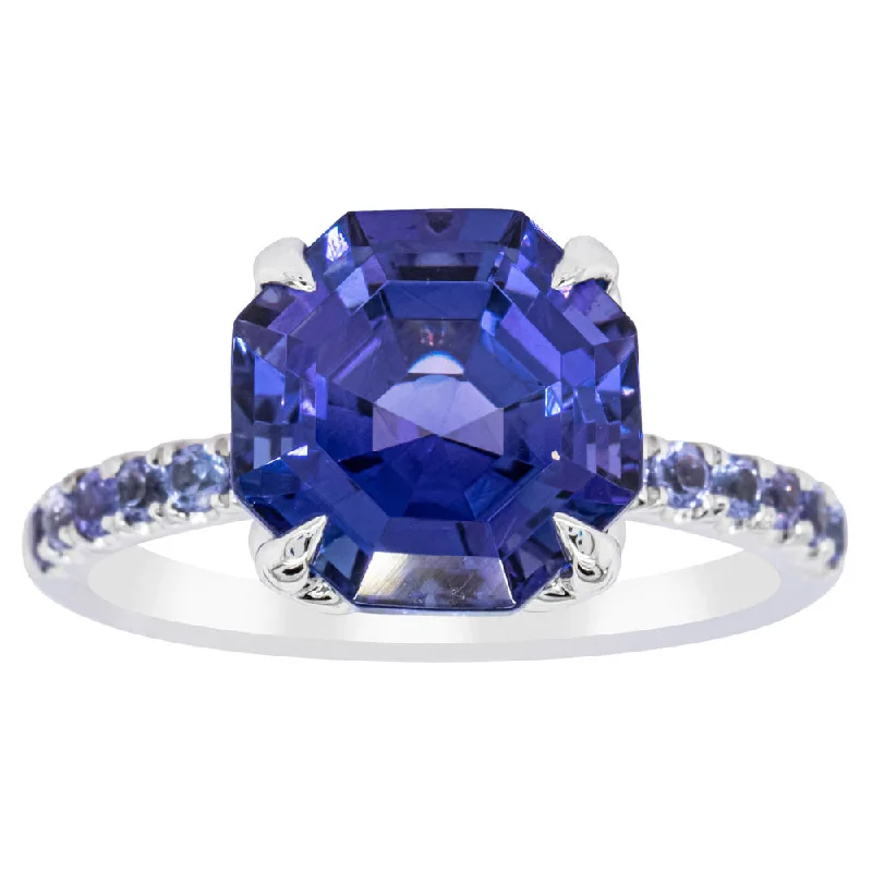 Modern Jewelry At Exclusive Discounts – Shop Today 18ct White Gold Tanzanite Octavus Ring