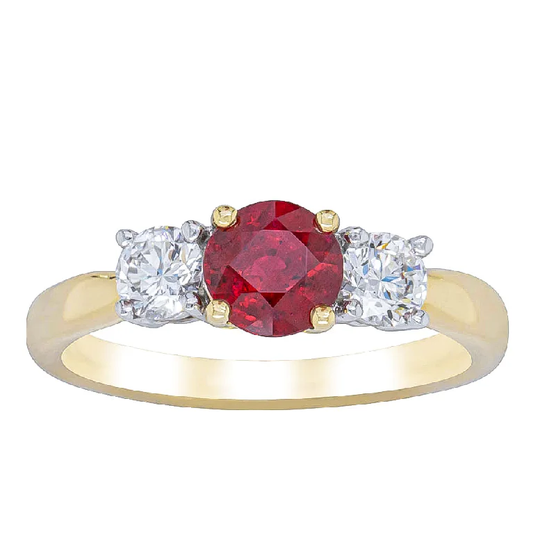 Premium Jewelry, Premium Discounts – Act Fast 18ct Yellow Gold 1.00ct Ruby & Diamond Ring Premium Jewelry, Premium Discounts – Act Fast 18ct Yellow Gold 1.00ct Ruby & Diamond Ring