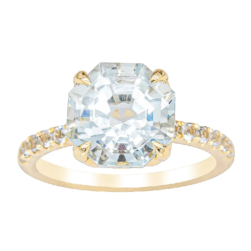 Breathtaking Jewelry At Limited-Time Savings 18ct Yellow Gold Aquamarine Octavus Ring Breathtaking Jewelry At Limited-Time Savings 18ct Yellow Gold Aquamarine Octavus Ring
