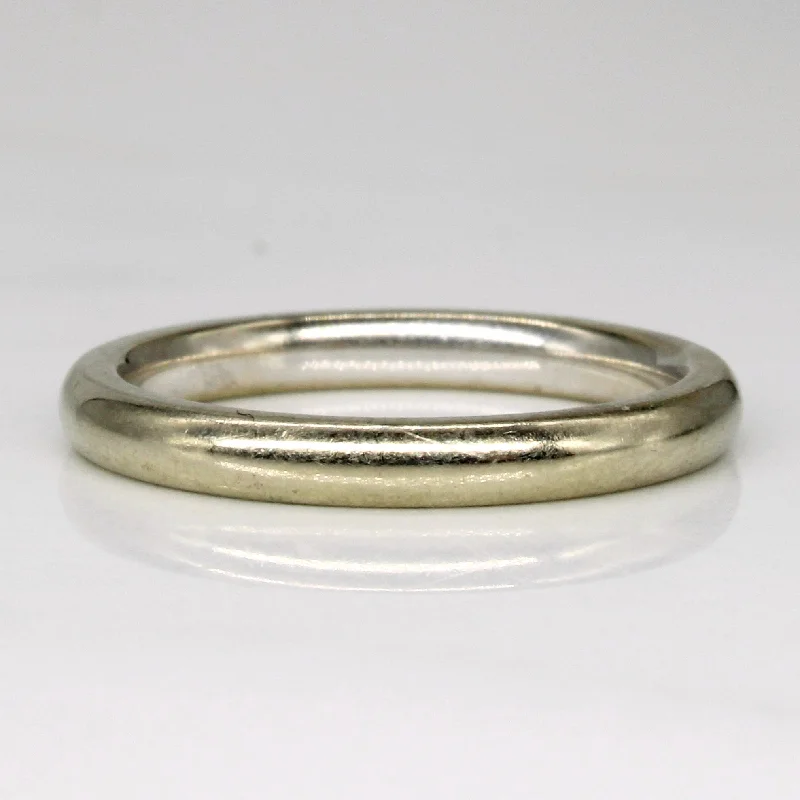 Celebrate Every Occasion With Sparkling Savings 18k White Gold Band | SZ 7 |