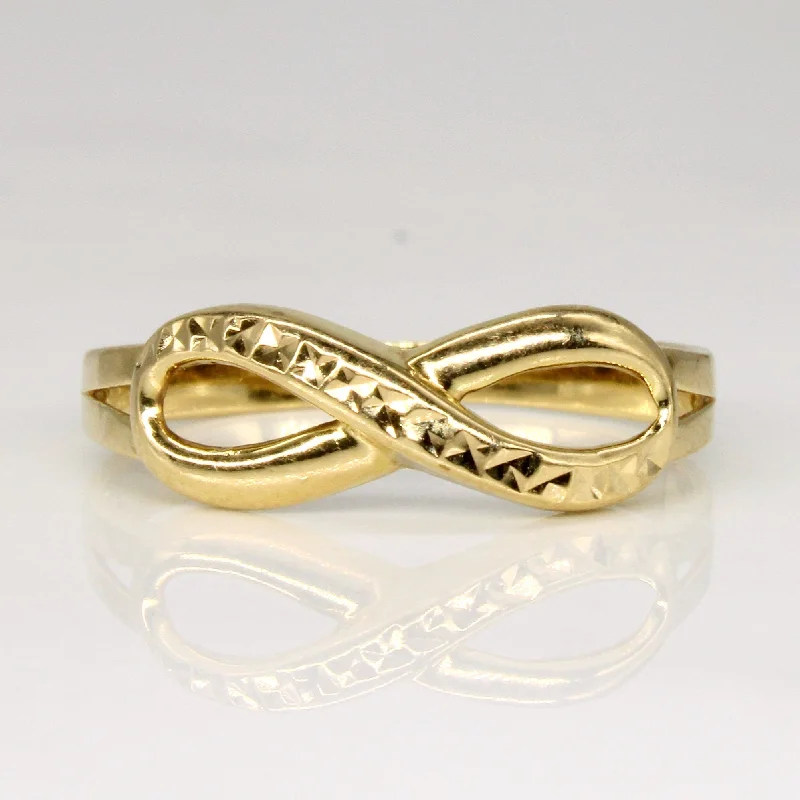 Timeless Jewelry Styles At Wallet-Friendly Prices 18k Yellow Gold Infinity Ring | SZ 7 | Timeless Jewelry Styles At Wallet-Friendly Prices 18k Yellow Gold Infinity Ring | SZ 7 |