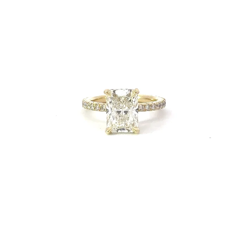 Elegant Designs, Unbeatable Discounts – Shop Jewelry Now 2.42 Carat Lab Created Radiant Engagement Ring with Signature Setting Elegant Designs, Unbeatable Discounts – Shop Jewelry Now 2.42 Carat Lab Created Radiant Engagement Ring with Signature Setting